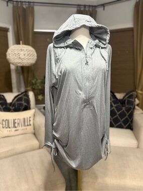 Huk Grey SPF 50 Hooded Swim Coverup